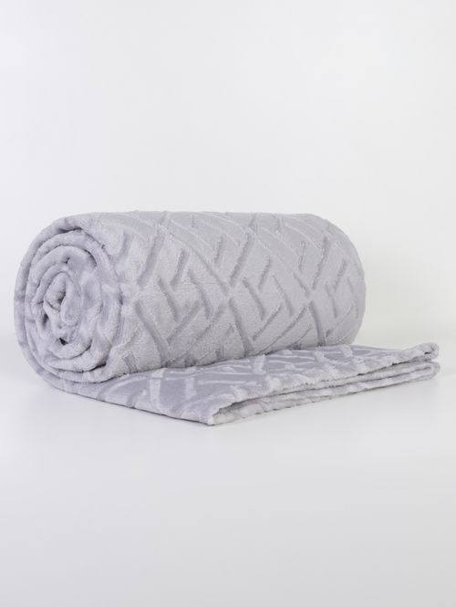 Cobertor Queen Size Microfibra Atlântica CINZA