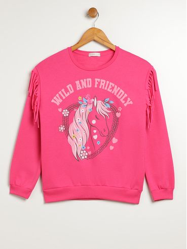 Moletom Kidy+ Infantil Para Menina - ROSA