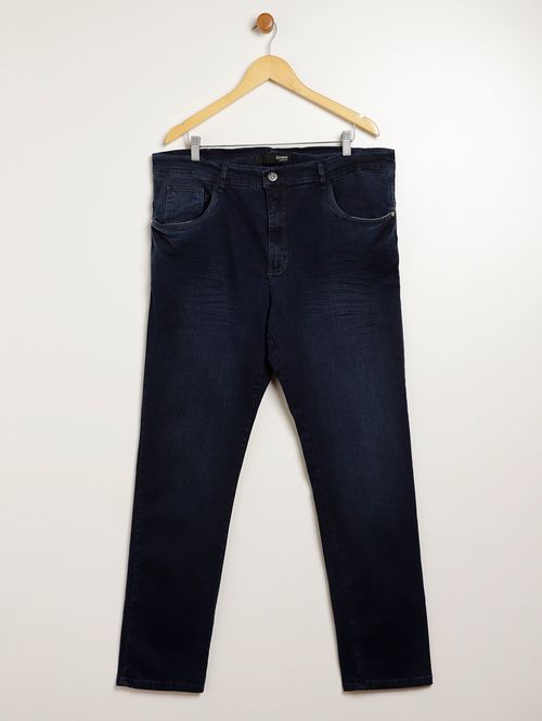 Calça Jeans Confort Plus Size Masculina AZUL
