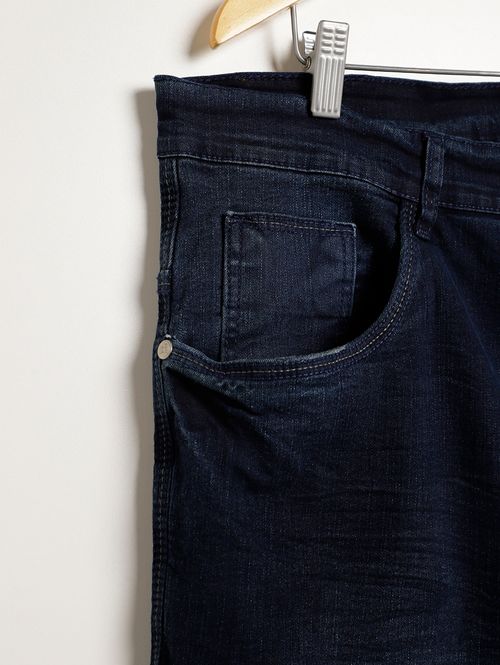 Calça Jeans Confort Plus Size Masculina AZUL