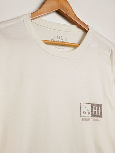 Camiseta Manga Longa Plus Size Masculina OFF WHITE