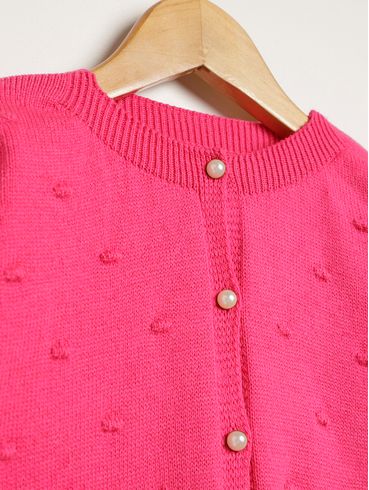 Cardigan Infantil Para Menina - PINK