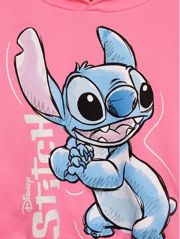 Moletom Com Capuz Disney Juvenil Para Menina - ROSA