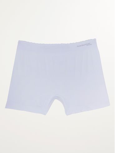 Calcinha Boxer Selene Infantil Para Menina - BRANCO