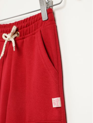Calça Wide Leg Infantil Para Menina - BORDO