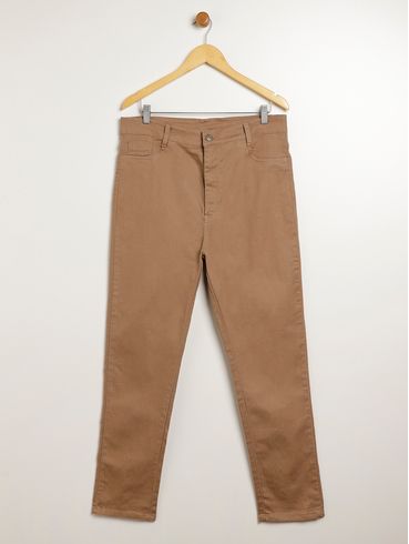 Calça Sarja Cigarrete Sawary Plus Feminina MARROM