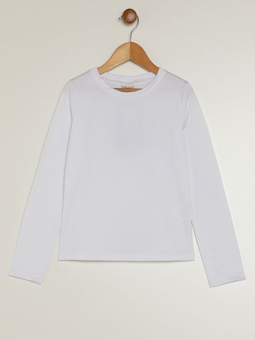Blusa Térmica Infantil Para Menina - BRANCO