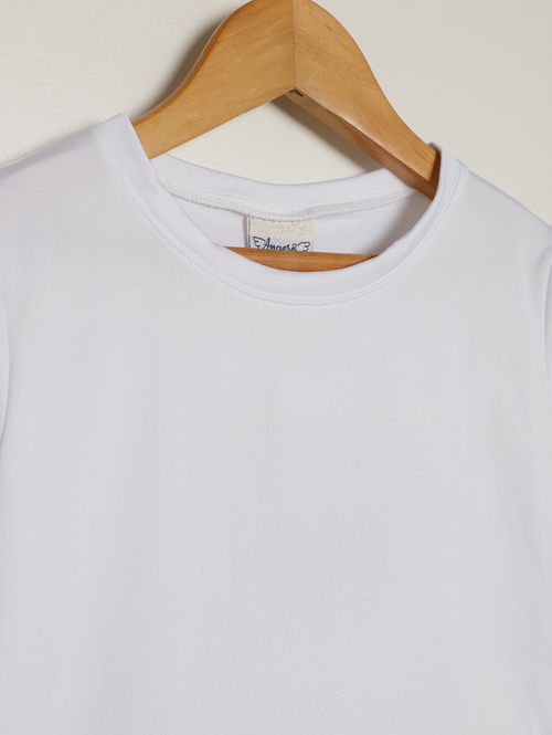 Blusa Térmica Infantil Para Menina - BRANCO