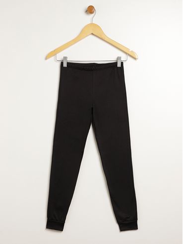 Ceroula Térmica Juvenil Para Menina - PRETO