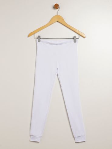 Ceroula Térmica Juvenil Para Menina - BRANCO