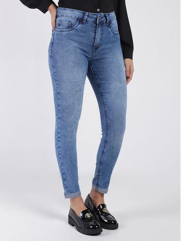 Calça Jeans Cigarrete Feminina AZUL