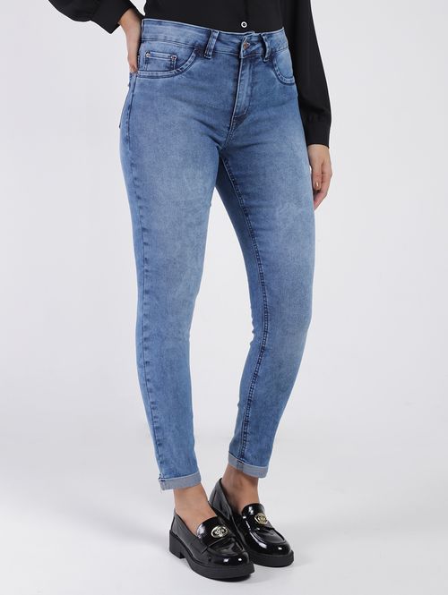 Calça Jeans Cigarrete Feminina AZUL