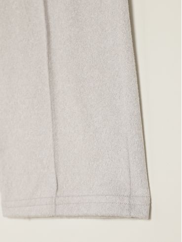 Calça Tricot Wide Leg Infantil Para Menina - CINZA