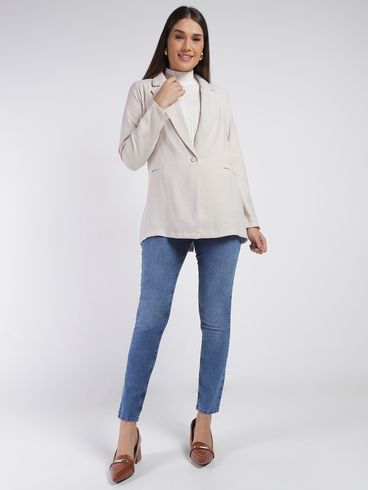 Blazer Autentique Feminino OFF WHITE