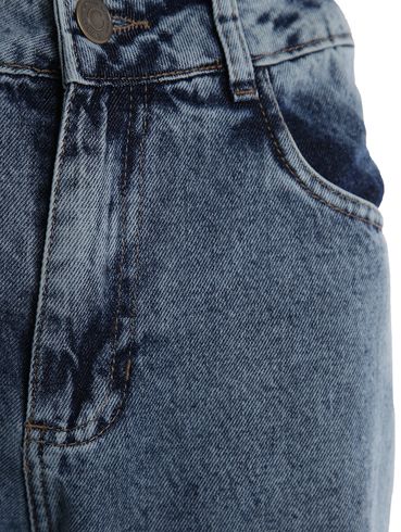Calça Jeans Petit Wide Leg Sawary Feminina AZUL