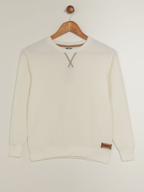 Moletom Juvenil Para Menino - OFF WHITE