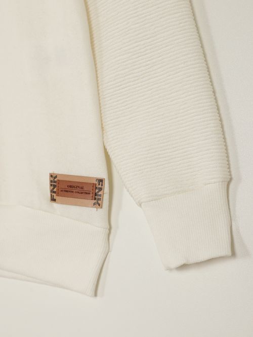 Moletom Juvenil Para Menino - OFF WHITE
