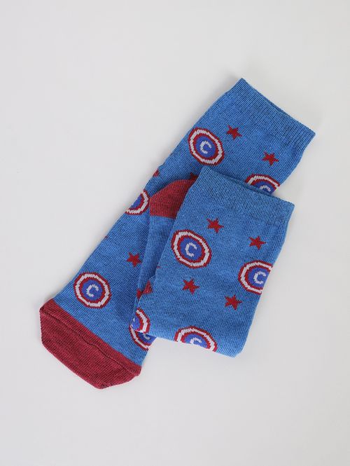 Meia Infantil Para Menino - Azul Marinho