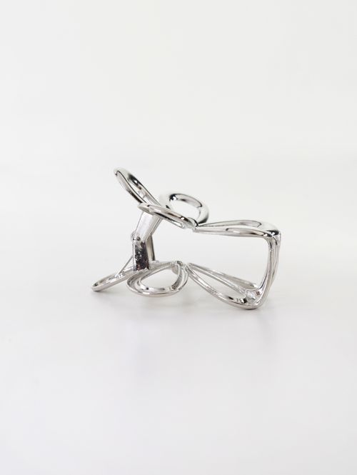 Acessório de Cabelo Flor PRATA