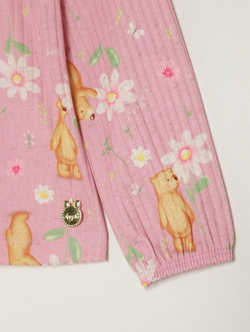 Blusa Manga Longa Infantil Para Menina - ROSE