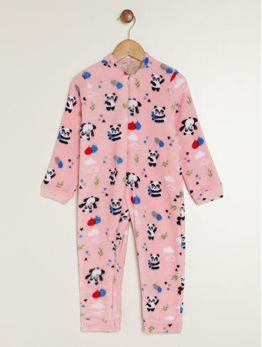 Pijama Longo Infantil Para Menina - ROSA CLARO