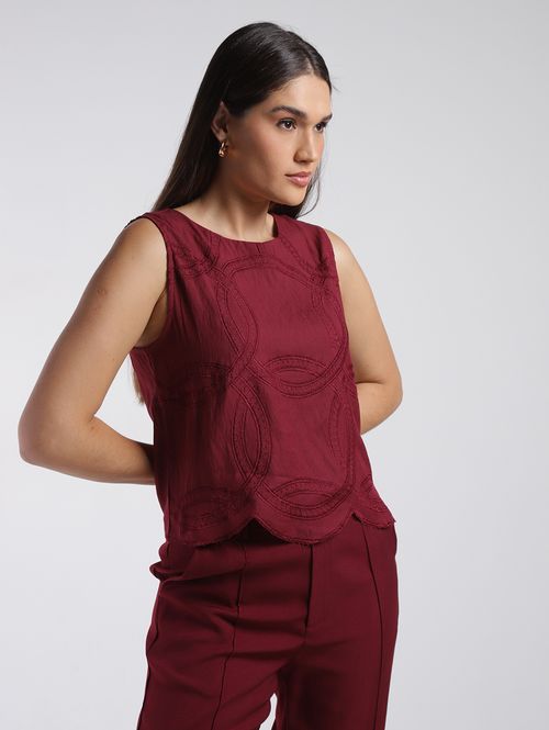 Blusa Regata Eagle Rock Feminina VINHO