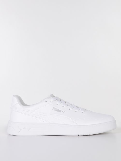 Tênis Casual Court Classic Puma Masculino BRANCO/BRANCO