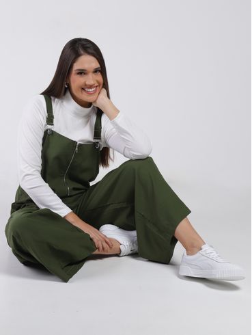 Macacão Pantalona Feminino VERDE