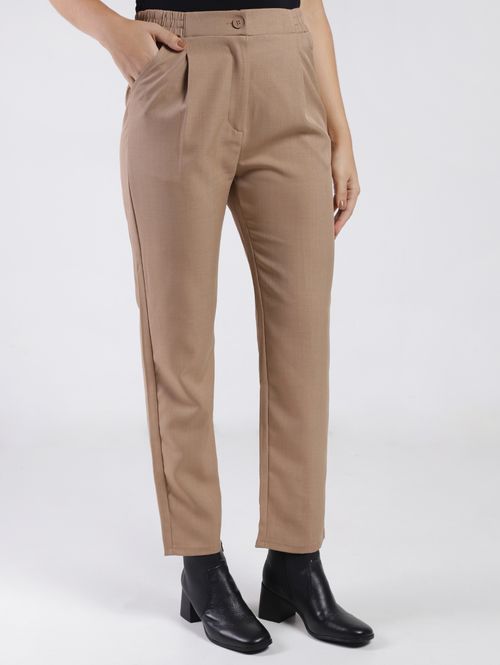 Calça Alfaiataria Reta Feminina MARROM
