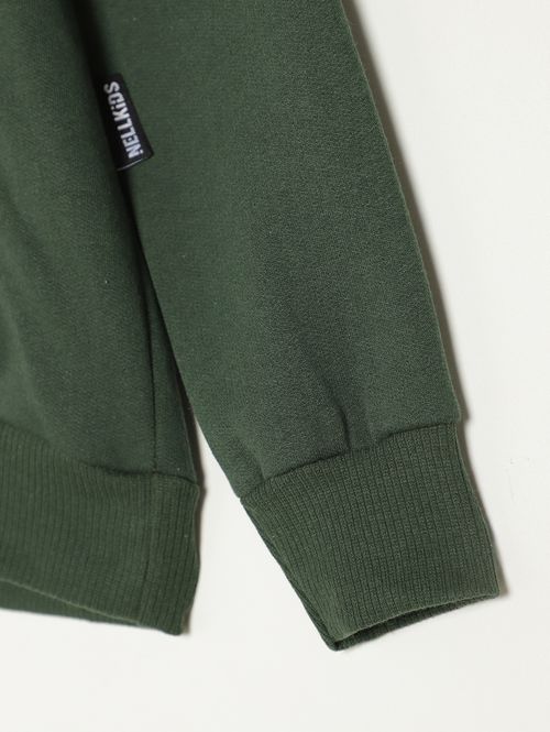 Moletom Com Capuz Infantil Para Menino - BRANCO/VERDE