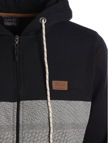 Jaqueta Moletom Gangster Masculina PRETO