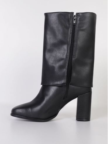 Bota Cano Médio Capa Quiz Feminina PRETO