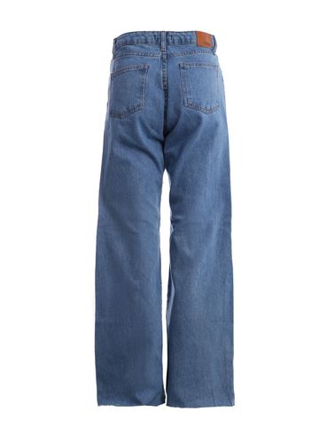 Calça Jeans Wide Leg Feminina AZUL