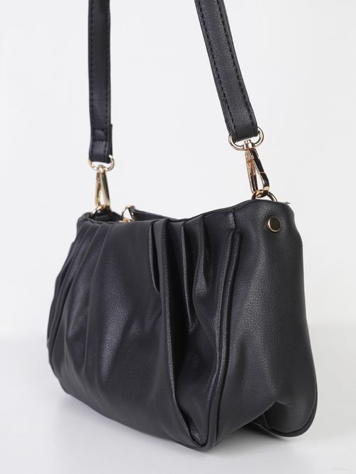 Bolsa 2 em 1 Transversal e Clutch Feminina PRETO