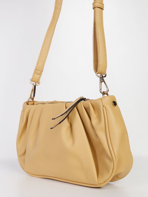 Bolsa 2 em 1 Transversal e Clutch Feminina AMARELO