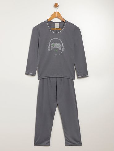 Pijama Longo Juvenil Para Menino - CHUMBO