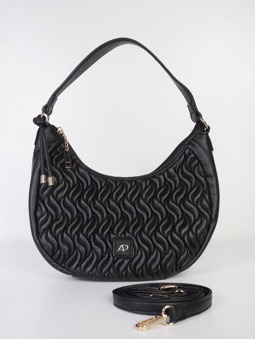 Bolsa Drapeada Feminina PRETO