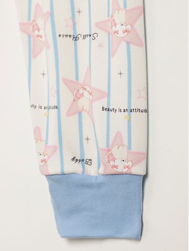 Pijama Estampado Infantil Para Menina - AZUL
