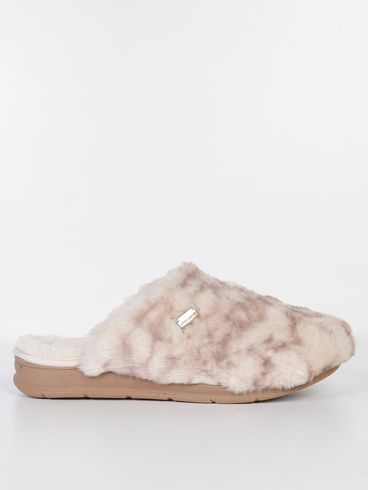 Pantufa Slip Pegada Feminina BEGE