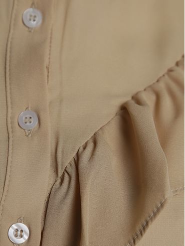 Camisa Crepe Autentique Feminina BEGE