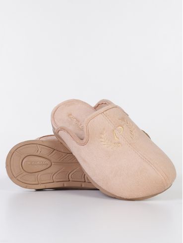 Pantufa Slip Pegada Feminina BEGE