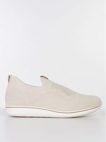 Tênis Casual Knit Modare Feminino CREME