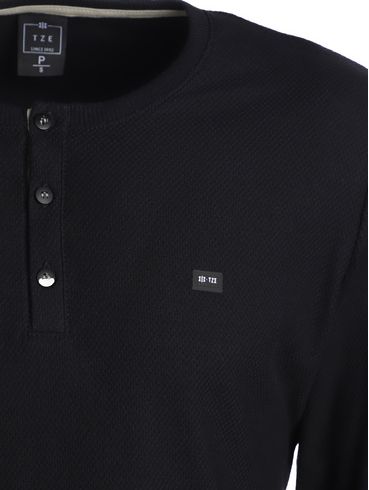 Camiseta Manga Longa Masculina PRETO