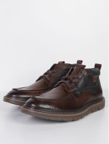 Botina Jef Masculina MARROM/PRETO