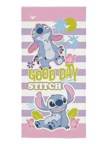 Toalha Stitch Lepper Infantil - ROSA CLARO