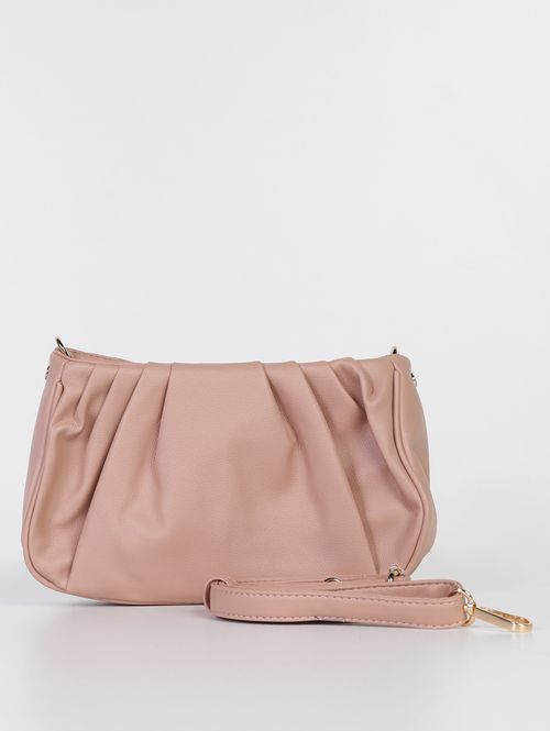 Bolsa 2 em 1 Transversal e Clutch Feminina ROSA