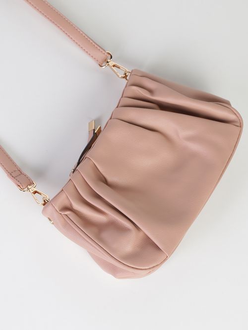 Bolsa 2 em 1 Transversal e Clutch Feminina ROSA