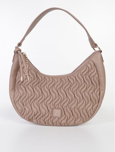 Bolsa Drapeada Feminina BEGE