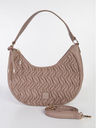Bolsa Drapeada Feminina BEGE