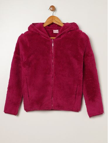 Jaqueta Moletom Juvenil Para Menina - PINK